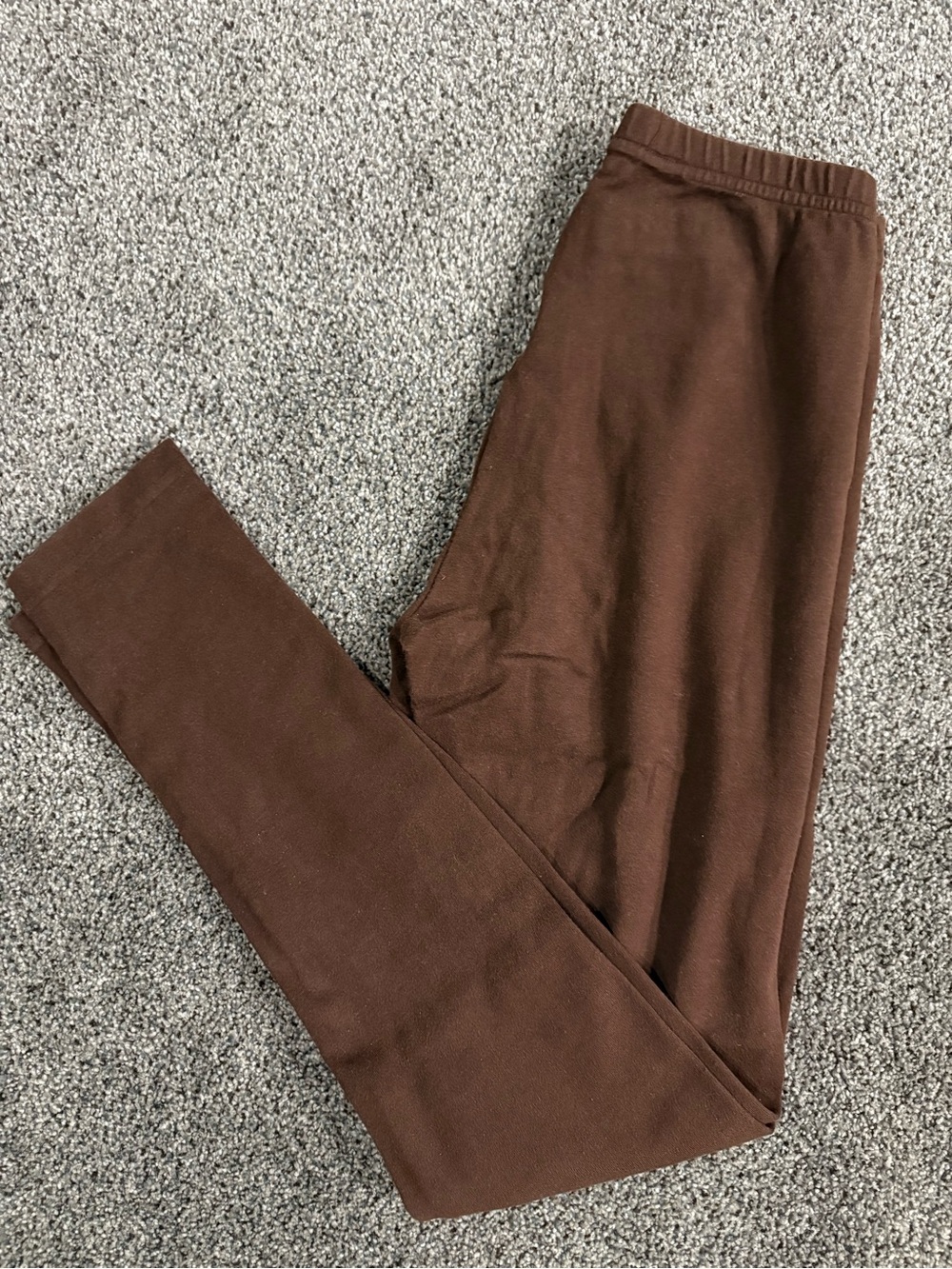 Women's Brown Knit Leggings
